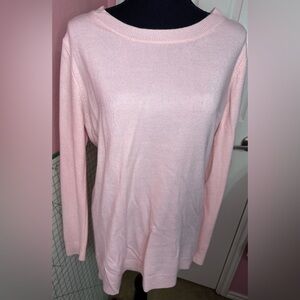 Essential Crewneck Sweater in Babydoll Pink